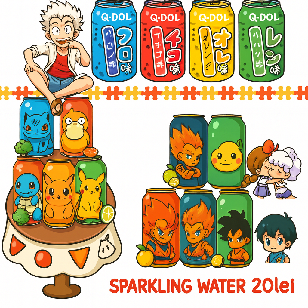 Apă carbogazoasă anime